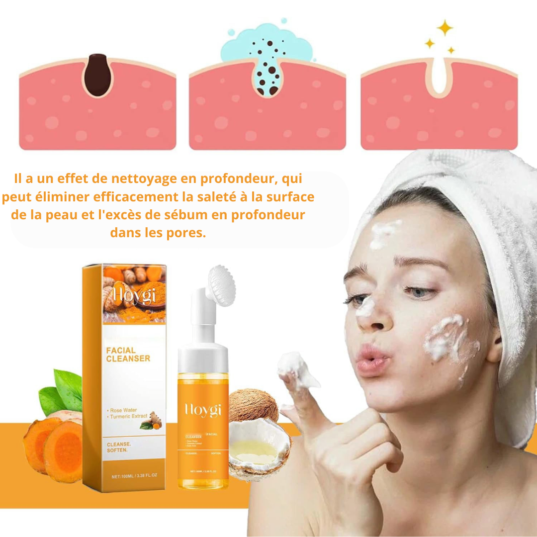 Limpiador facial de cúrcuma