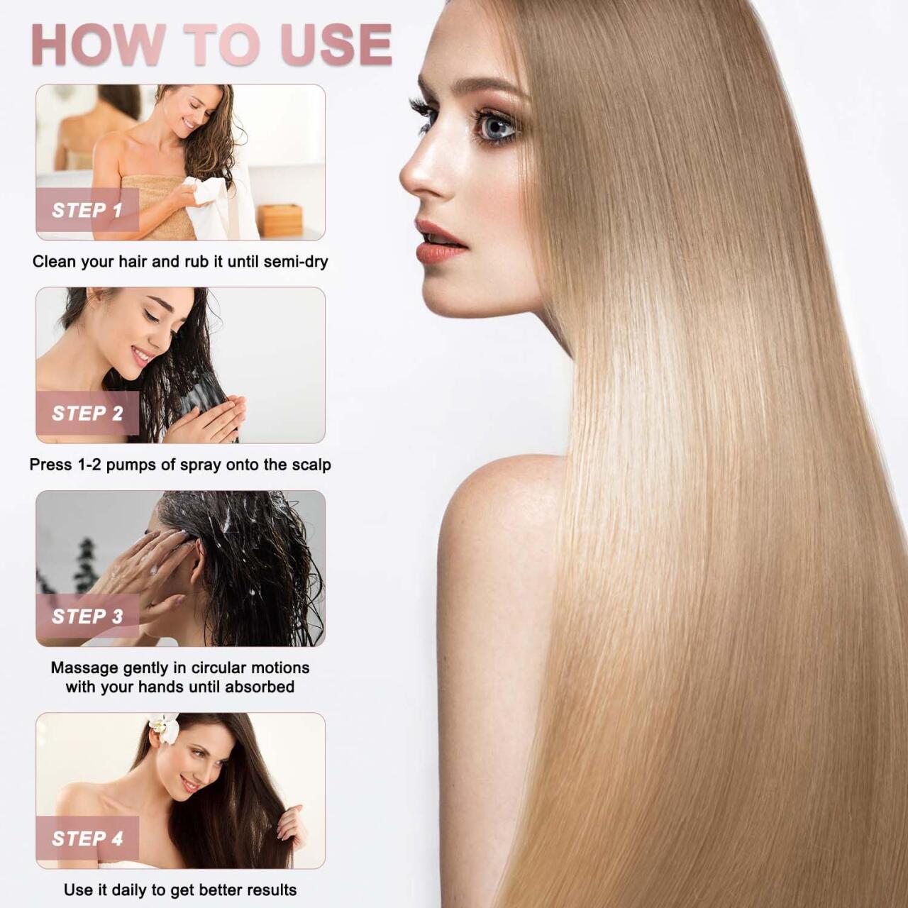 Sprays Para Favorecer el Crecimiento del Cabello y Mejorar la Salud del Cuero Cabelludo